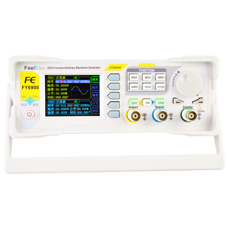 Dual Channel Arbitrary Waveform Function Generator 60Mhz - Nowy FY6900 60MHz podwójny kanał DDS