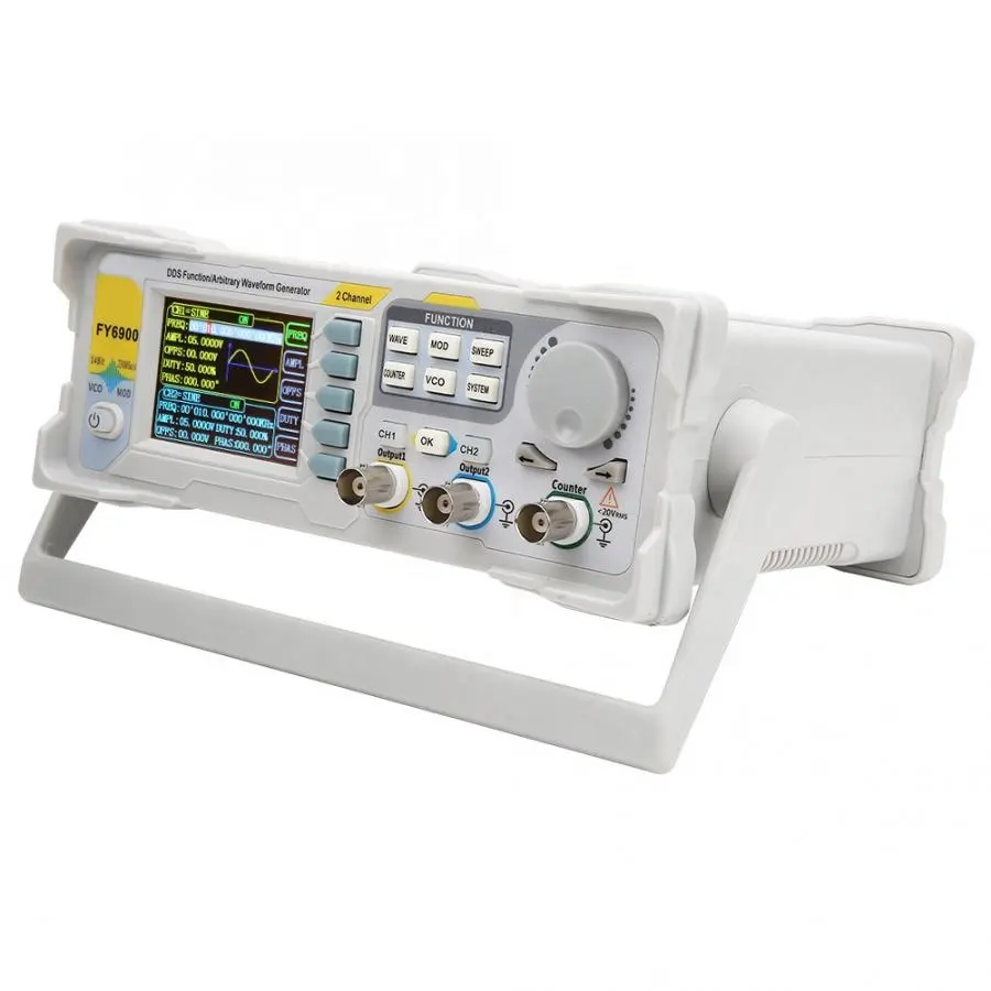 NOWY FY6900 Dwukanałowy Genera – Dual Channel Arbitrary Waveform Function Generator 60Mhz recenzja i cena
