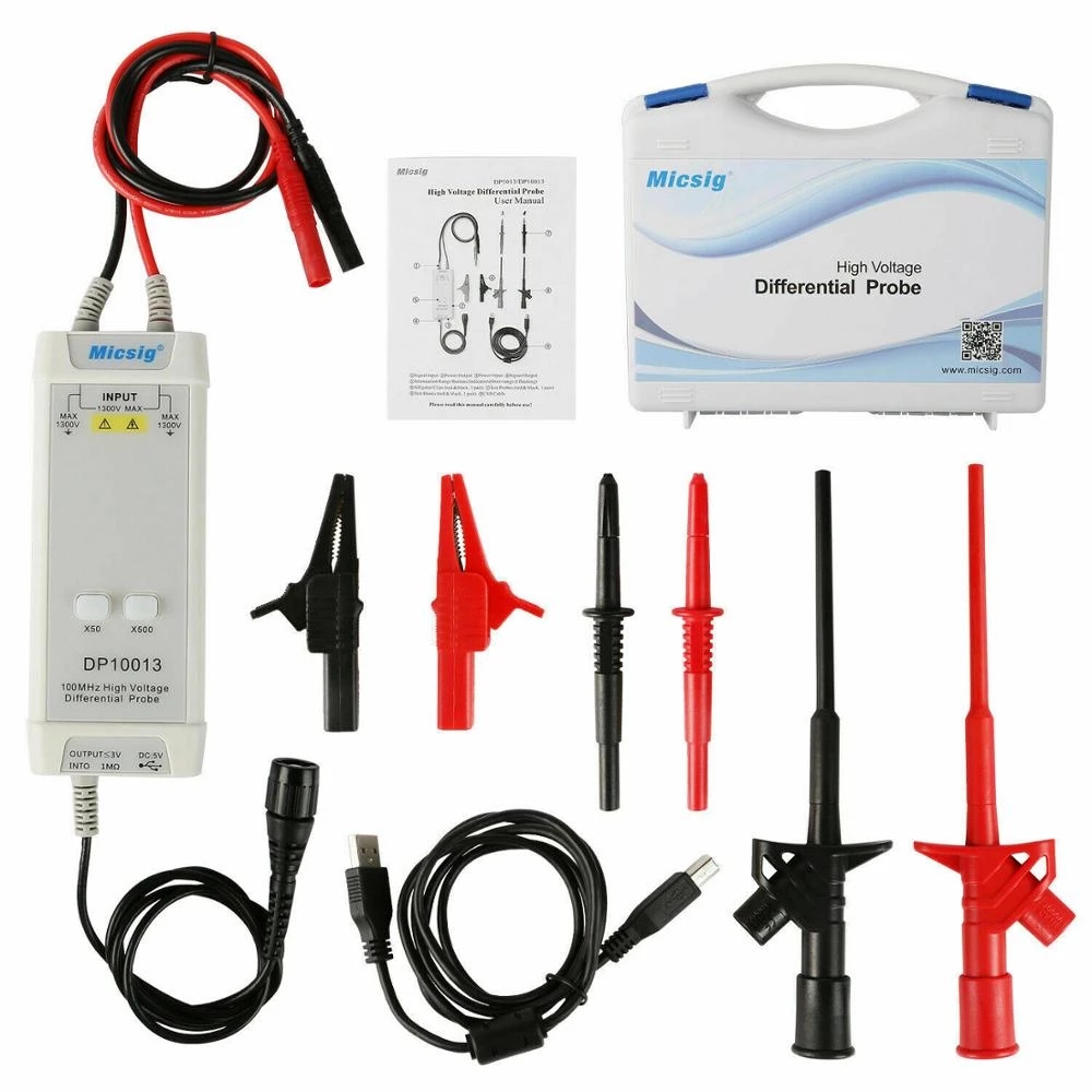 2025Micsig Oscyloskop 1300V 10 – High Voltage Differential Probe 100Mhz 1300V recenzja i cena