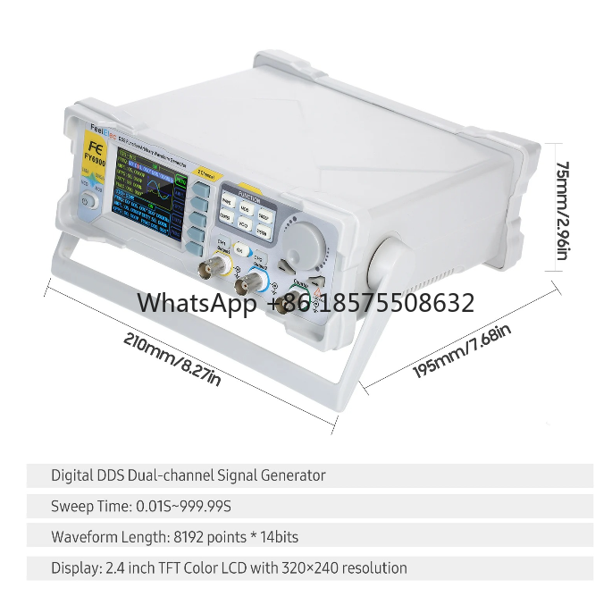 Generator sygnałów funkcjonaln – Dual Channel Arbitrary Waveform Function Generator 60Mhz recenzja i cena