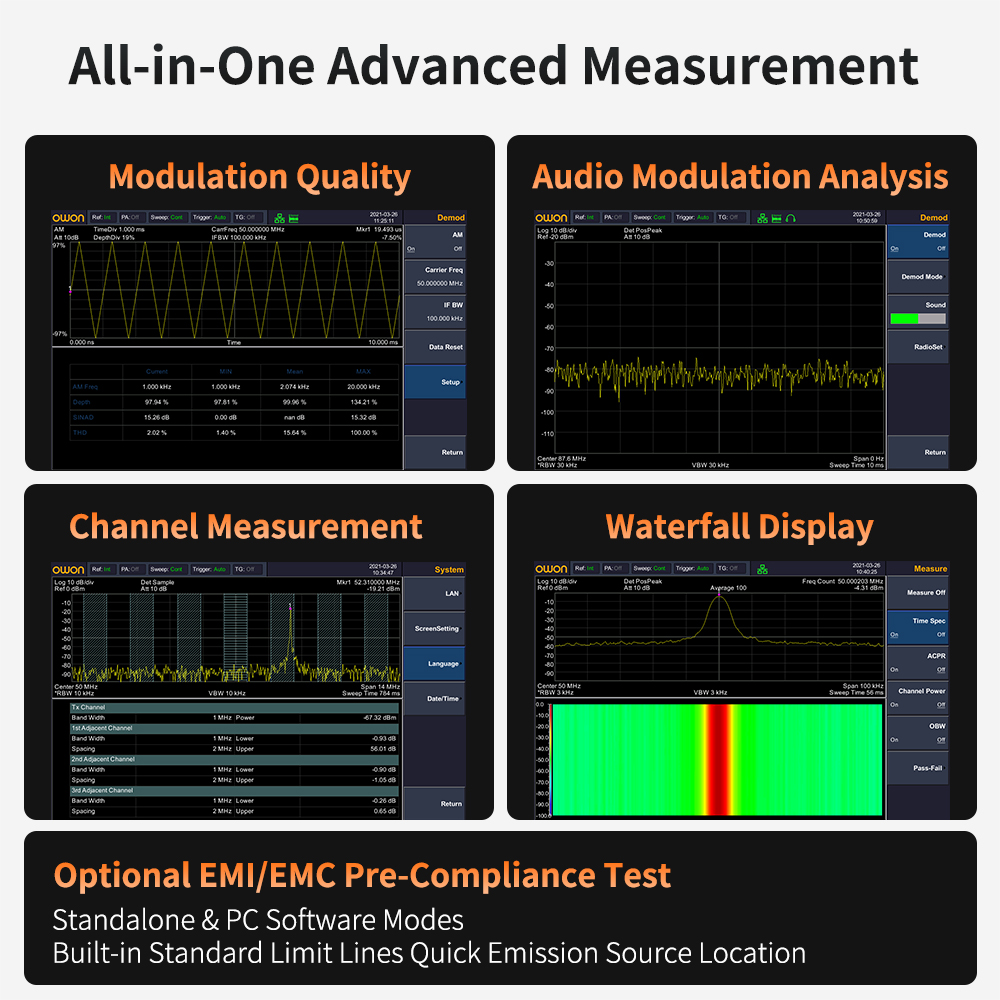 Analizator Widma OWON z Genera – Spectrum Analyzer Tracking Generator 1.5Ghz recenzja i cena