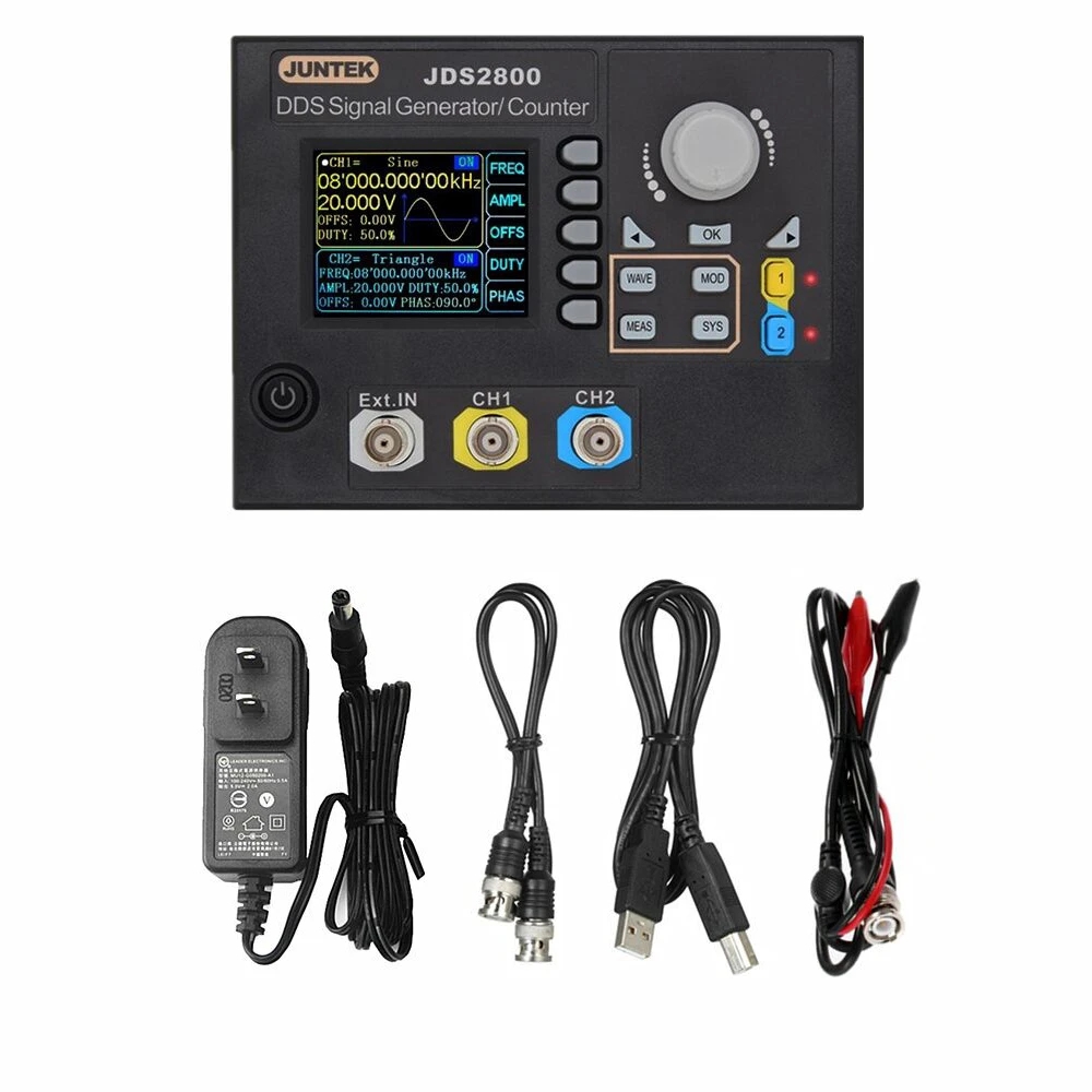 JDS2800-15M 60MHz funkcja DDS  – Dual Channel Arbitrary Waveform Function Generator 60Mhz recenzja i cena